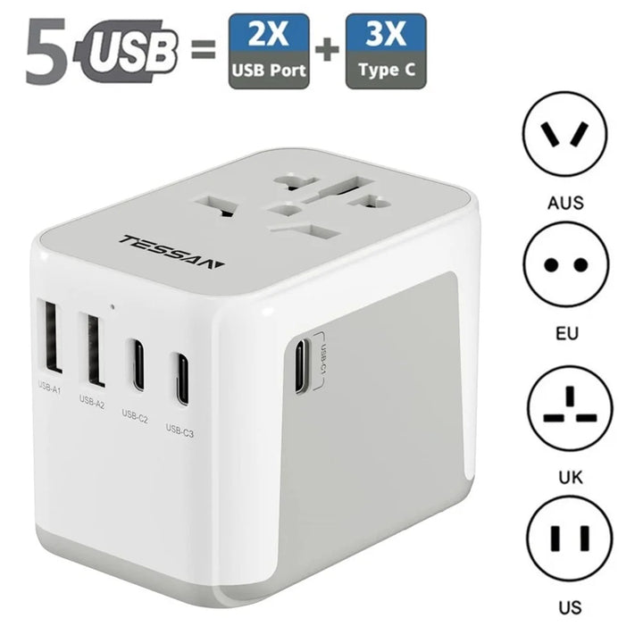 Foto3 Cargador Universal USB-C 5 puertos